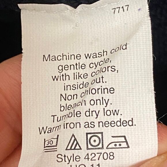 J.Crew Unisex Nautical Navy Wood Toggle Shawl Collar Cardigan Size M Preppy - Picture 9 of 9